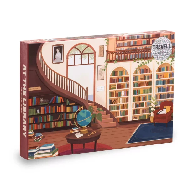 Puzzle At The Library - Trevell - 1500 pièces - Puzzles E-shop - Trevell.fr
