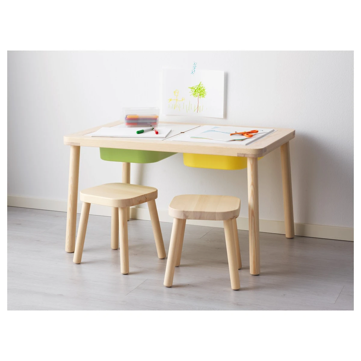 FLISAT Table enfant 83x58 cm