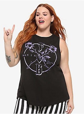 Fall Out Boy Purple Logo Girls Tank Top Plus Size (3)