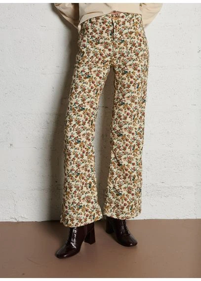 Pantalon large imprimé | Multicolore