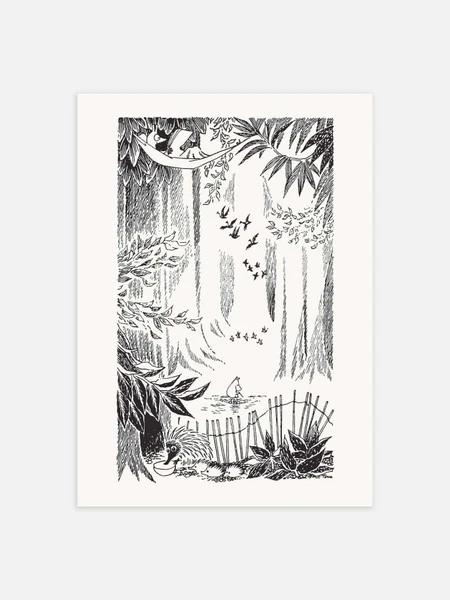 Poster Moomin In A Meadow | Affiche déco | Postery
