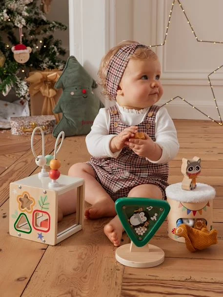 Table D'Activités En Bois Pour Enfant à Partir De 2 Ans - Jouet D'Éveil Sensoriel Avec Xylophone, Tambour - Développe La Motricité Et La Coordination