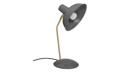 Lampe à Poser en Métal "Célia" 38cm Gris