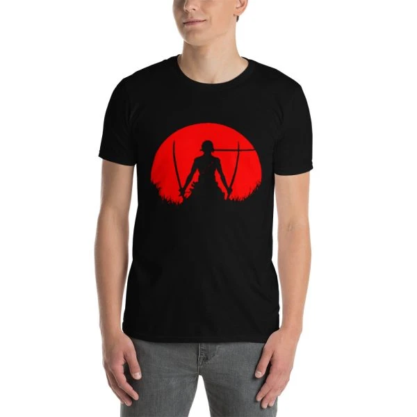 One Piece Zoro Red Moon Unisex T-Shirt - Official One Piece Merch Collection 2024 - One Piece Universe Store