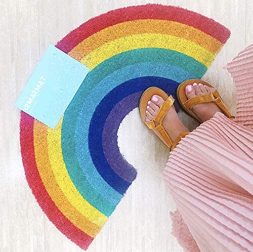 Watooma Paillasson Haut de Gamme | Tapis de propreté pour entrée de Gamme dans de Nombreuses Tailles - Paillasson pour Porte intérieure et extérieure (41 x 75 cm), Arc-en-Ciel
