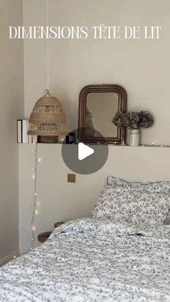 Camille D’AMORA 🌿 sur Instagram: "Vous me demandez souvent quelles sont les dimensions de notre tête de lit en placo.
Nous avons recrée la même que dans notre ancienne maison, simple, sans niche parce que c’est comme ça que ça nous plaît 🥰.
Pour les dimensions dans notre nouvelle chambre nous avons fait :
• Hauteur 1m20
• Profondeur 14 cm (pour pouvoir y poser des livres, miroir, cadre, bougie ou petite déco)
• Longueur 3m30 (toute la longueur du mur)
Je vous souhaite une belle soirée et un très bon
week-end ✨
#cosy #cosybedroom #tetedelit #reno #cosyfamilyhomereno #headboard #travaux #bricolage #homesweethome"