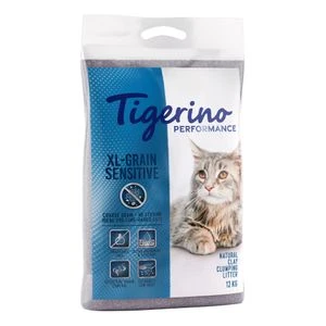 Litière Tigerino Performance 2 x 12 kg, sensitive : SANS PARFUM !