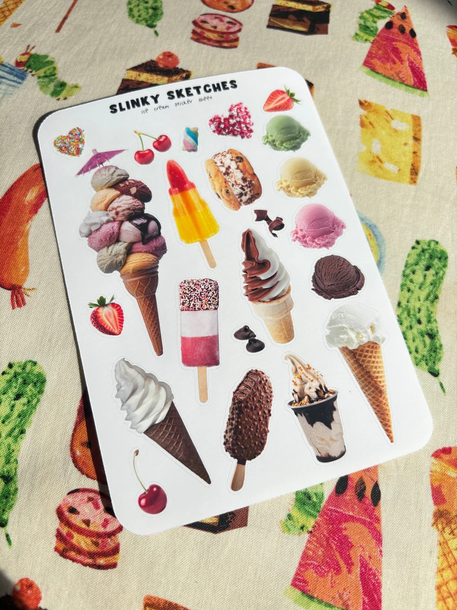 Ice Cream Sticker Sheet