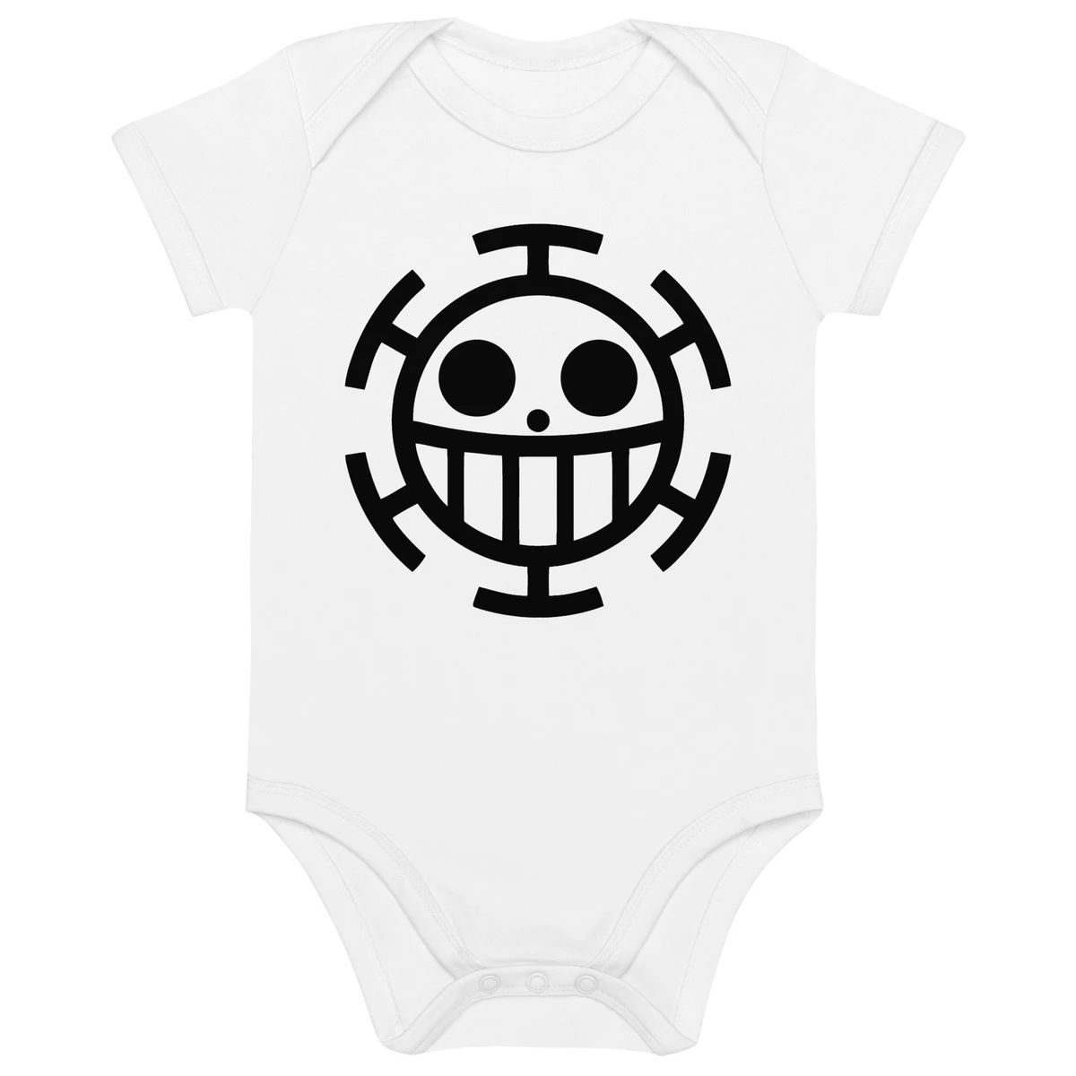 Trafalgar Law Jolly Roger Organic cotton baby bodysuit - One Piece Universe - The Best Store for One Piece Merchandise