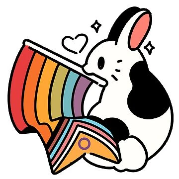 Fierté progressive du lapin | Sticker