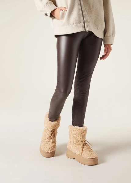 Legging Thermique Effet Cuir