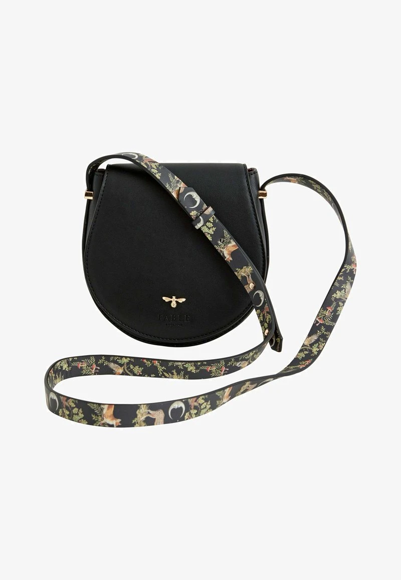 WOODLAND TOILE SADDLE - Sac bandoulière - black