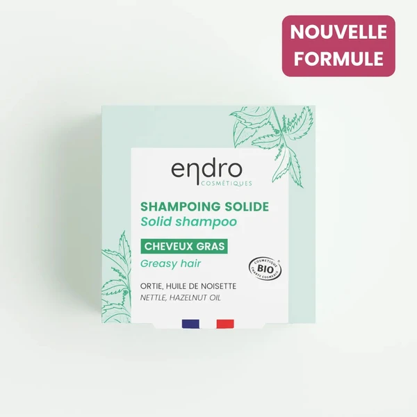 Shampoing solide cheveux gras naturel - Endro cosmétiques