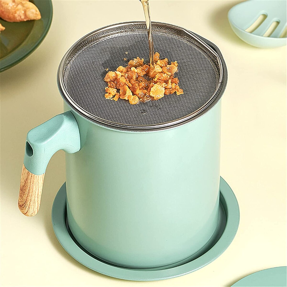 BORI 1,4 L Bidon De Graisse De Pot De Crépine D'huile Récipient De Stockage D'huile en Acier Inoxydable avec Crépine À Mailles Fines Garde-Graisse De Stockage D'huile Réutilisable avec Filtre : Amazon.fr: Cuisine et Maison