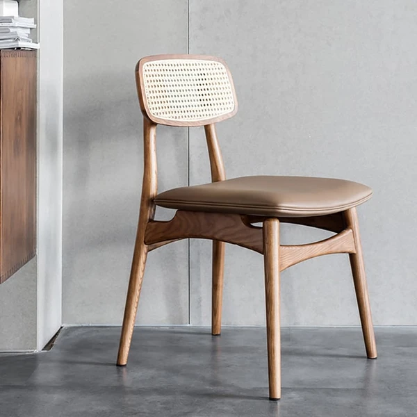 Livraison gratuite sur Lot de 2 chaises de salle à manger rembourrées en cuir PU｜Homary FR