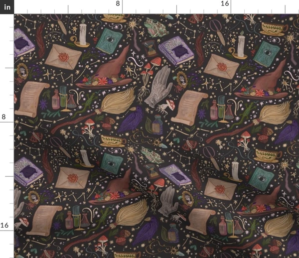 Whimsical Witch Wonders Fabric | Spoonflower