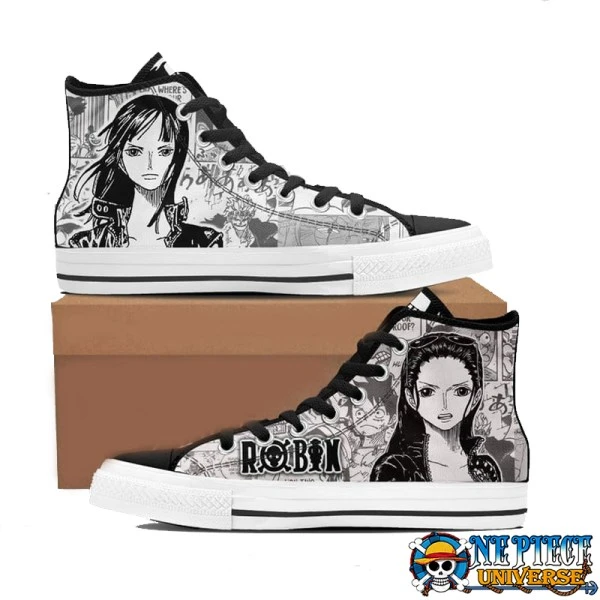 Nico Robin One Piece High Top Converse Shoes Custom Shoes - One Piece Universe - The Best Store for One Piece Merchandise