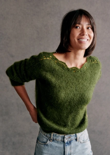 Pull Stacy - Vert Parfait - Kid mohair - Sézane