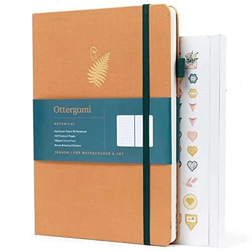 Bullet dot Journal B5-180gsm paper - The Botanical by Ottergami (Brun Fougère)