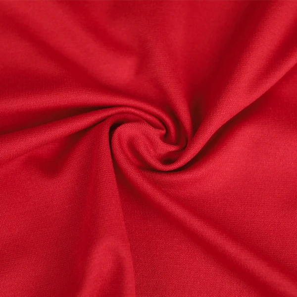 250gr - Tissu jersey maille Milano de viscose rouge | Pour couture d'habits stretch : tee-shirt ou robe de poids léger