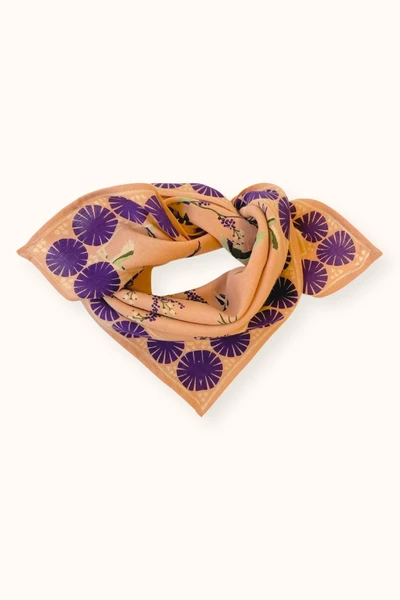 Small Foulard Manika "Cerisier"  Blush
