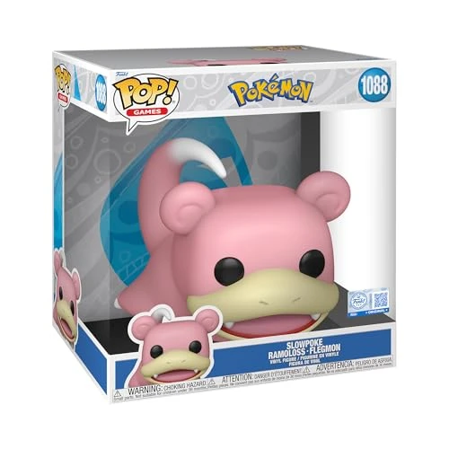 Funko Pop! Jumbo: Pokemon - Slowpoke - Ramoloss - Figurine en Vinyle à Collectionner - Idée de Cadeau - Produits Officiels - Games Fans