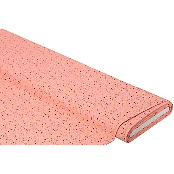 Tissu coton 'vermicelles colorés', rose/multicolore, série 'Mona'