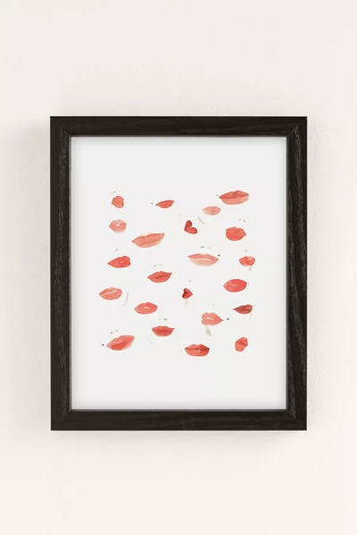 Sabina Fenn Illustration Watercolor Lips Art Print