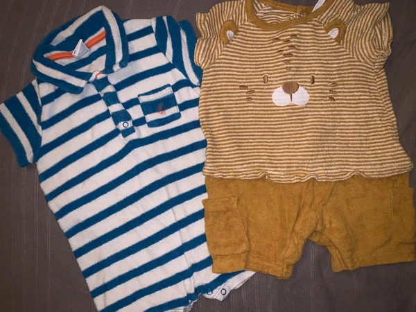 Barboteuse éponge petit bateau et orchestra taille 6 mois