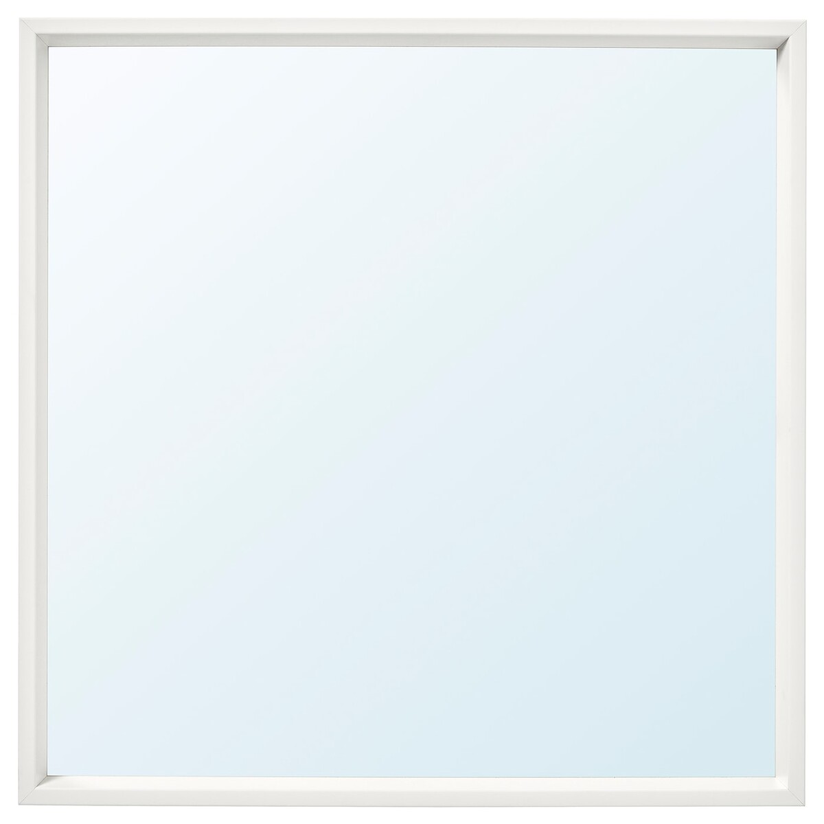 NISSEDAL Miroir - blanc 65x65 cm