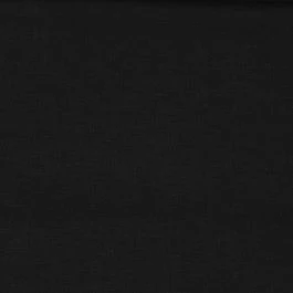 Toile coton lin lavé noire