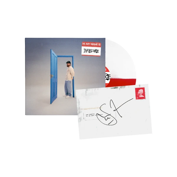 Sam Tompkins - hi, my name is insecure - Vinyle rouge et blanc exclusif + Carte dédicacée