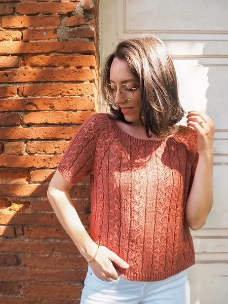 Strawberry Fields Tee pattern by Camille K