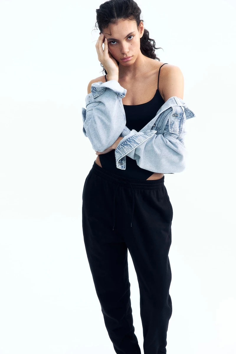 Pantalon jogger taille haute