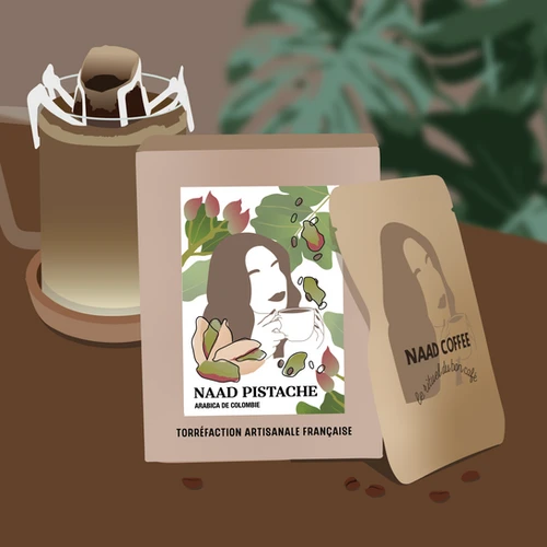 Boîte de 10 monodoses - Naad Pistache