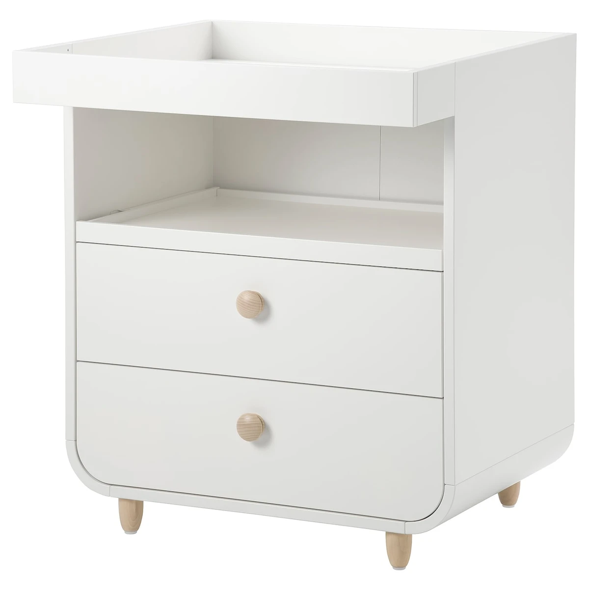 MYLLRA Table à langer+tiroirs - blanc
