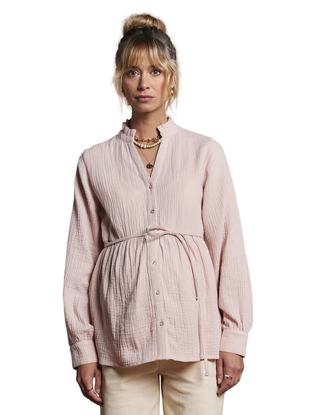 Blouse en gaze de coton grossesse et allaitement