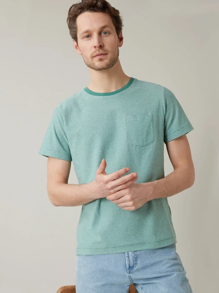 T-shirt rayé homme - coton biologique