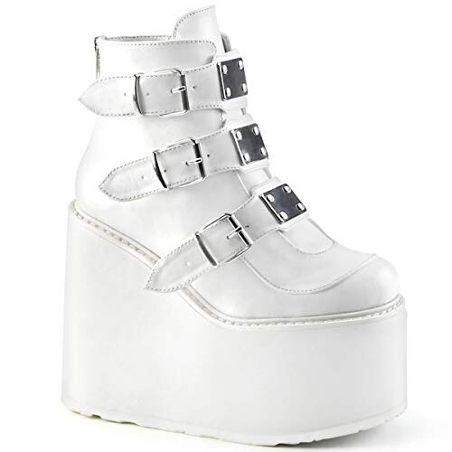 Demonia SWING-105 White Vegan Leather UK 7 (EU 40)