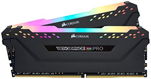 Corsair Vengeance RGB PRO - Kit de Mémoire Enthousiaste (16Go (2x8Go), DDR4, 3000MHz, C15, XMP 2.0) Eclairage LED RGB Dynamique - Noir