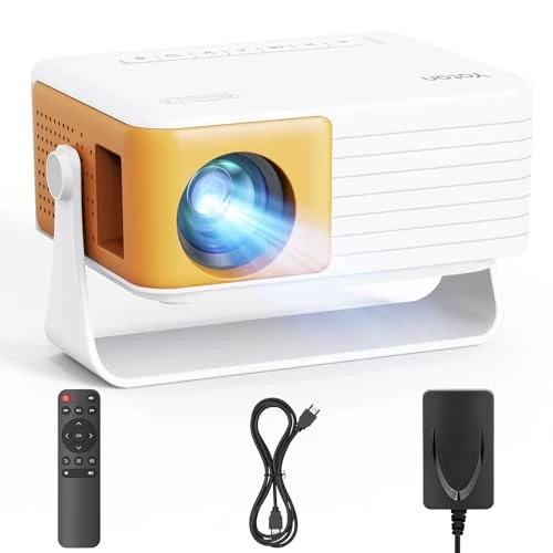 YOTON Mini Projecteur, Videoprojecteur 1080P Full HD Supportée, 200 ANSI, Zoom 50%, 2025 Upgraded Retroprojecteur Portable Compatible avec HDMI USB iOS Android Firestick PS5