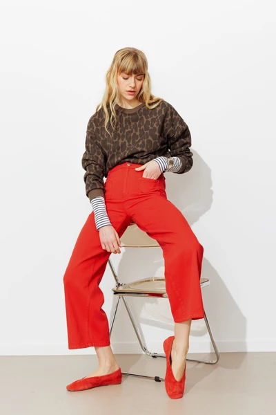 Pantalon large et court Femme