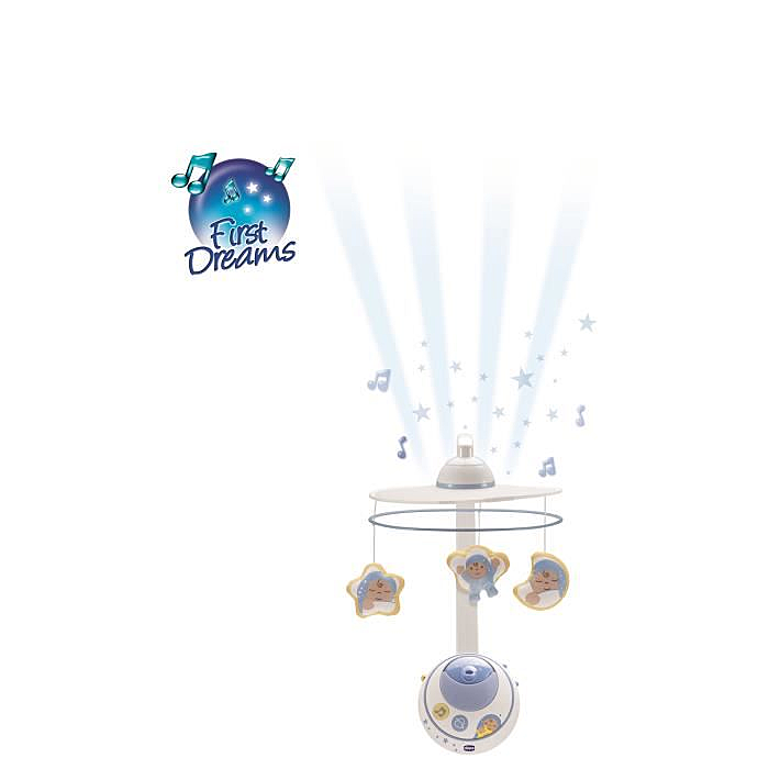 CHICCO Mobile Double Projection Bleu First Dreams