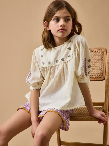 Blouse brodée Fille - CYRILLUS X EMILE&IDA