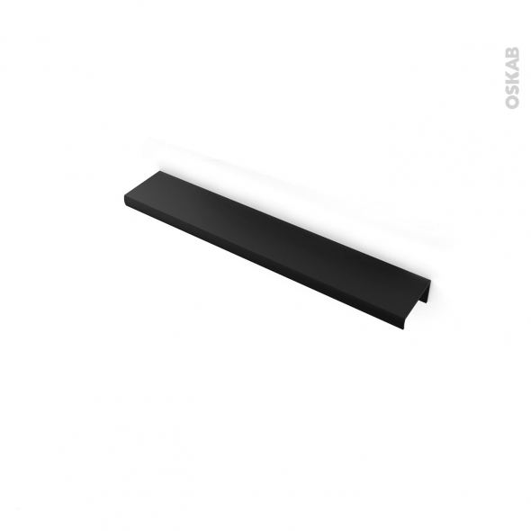 Poignée de meuble de cuisine N°60 Acier noir mat 14,8 cm Entraxe 128 mm  SOKLEO - Oskab