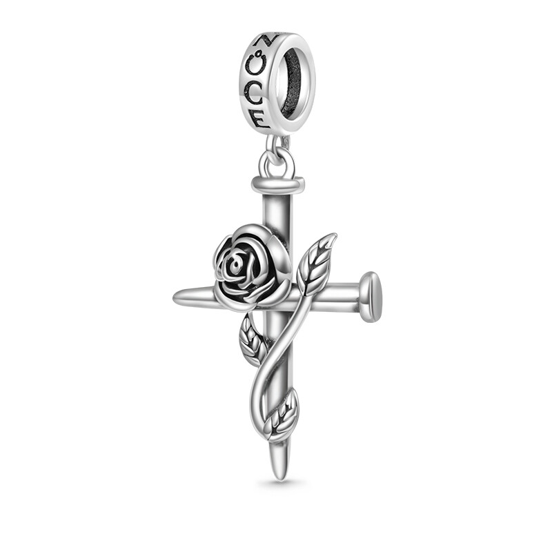 Rose Cross Pendant - Gnoce.com
