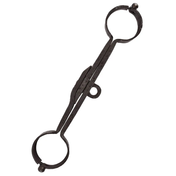 Menottes médiévales, forgées à la main