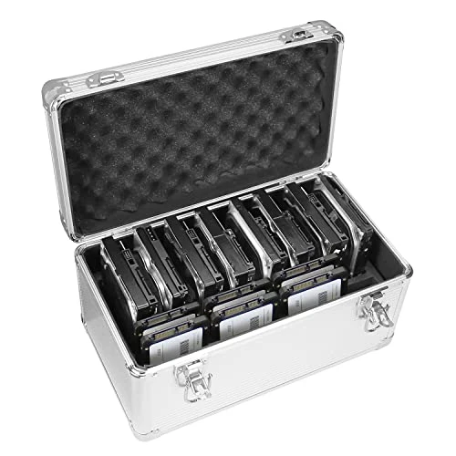 GLOTRENDS B86 Boîtier de Protection pour Disque Dur pour 8 disques durs de 3,5 Pouces et 6 disques SSD de 2,5 Pouces