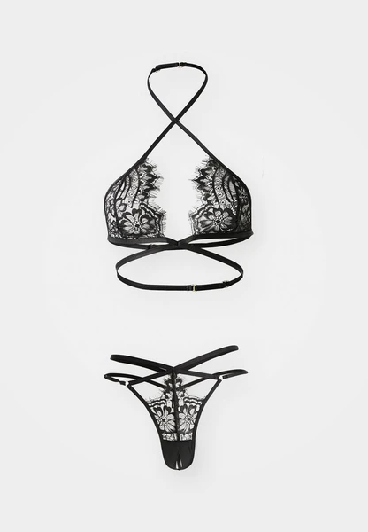 INFINITE FOLDOVER SET - Soutien-gorge triangle - black