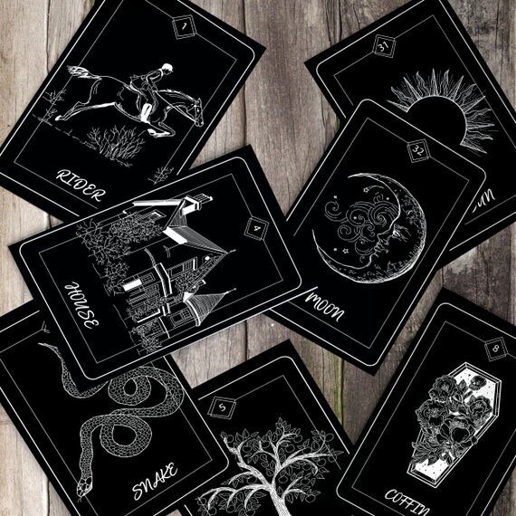 Deck Lenormand, deck oracle, lenormand, tarot deck, cartes lenormand, 36 Card Deck